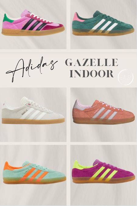 Like a beautiful rainbow. I love all these colors. 

Adidas gazelle, casual sneakers, style, summer outfits

#LTKfindsunder100 #LTKshoecrush #LTKworkwear