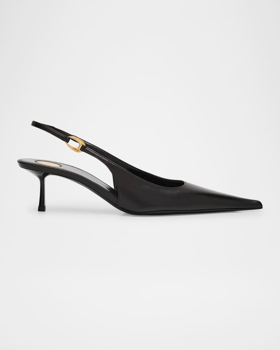Vendome Leather Slingback Pumps | Neiman Marcus