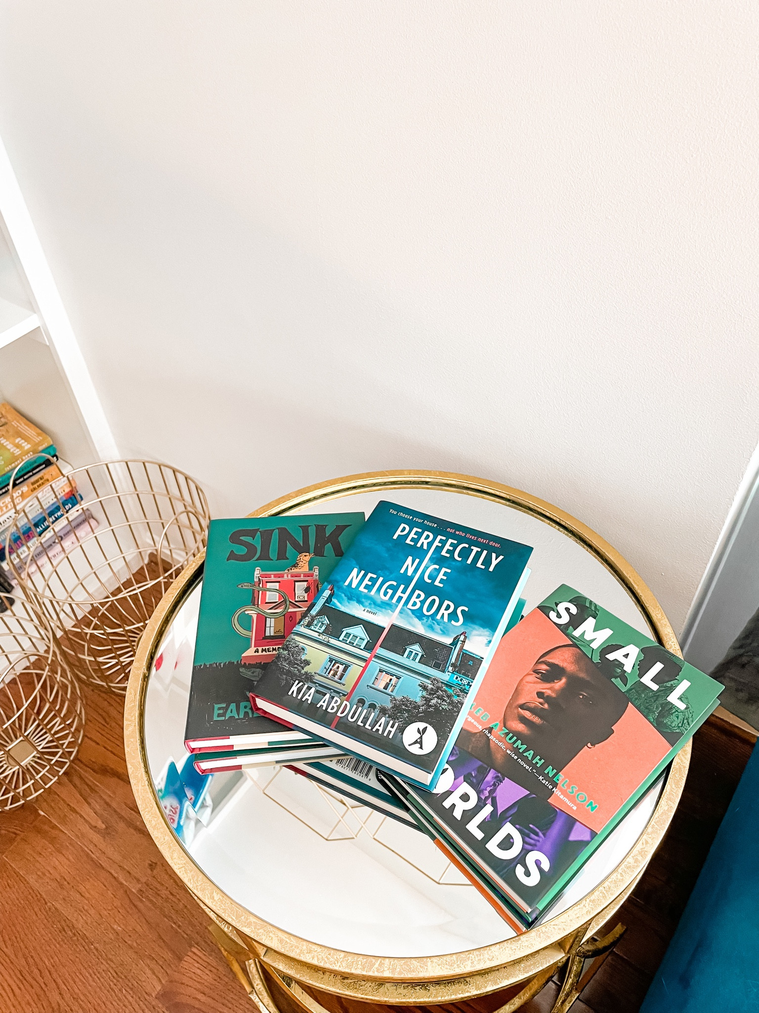 Books, books to read, reading room, gold table, gold baskets

#LTKhome #LTKfindsunder50