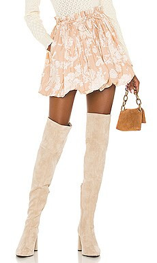 LoveShackFancy X REVOLVE Cheyenne Skirt in Espresso Foam from Revolve.com | Revolve Clothing (Global)