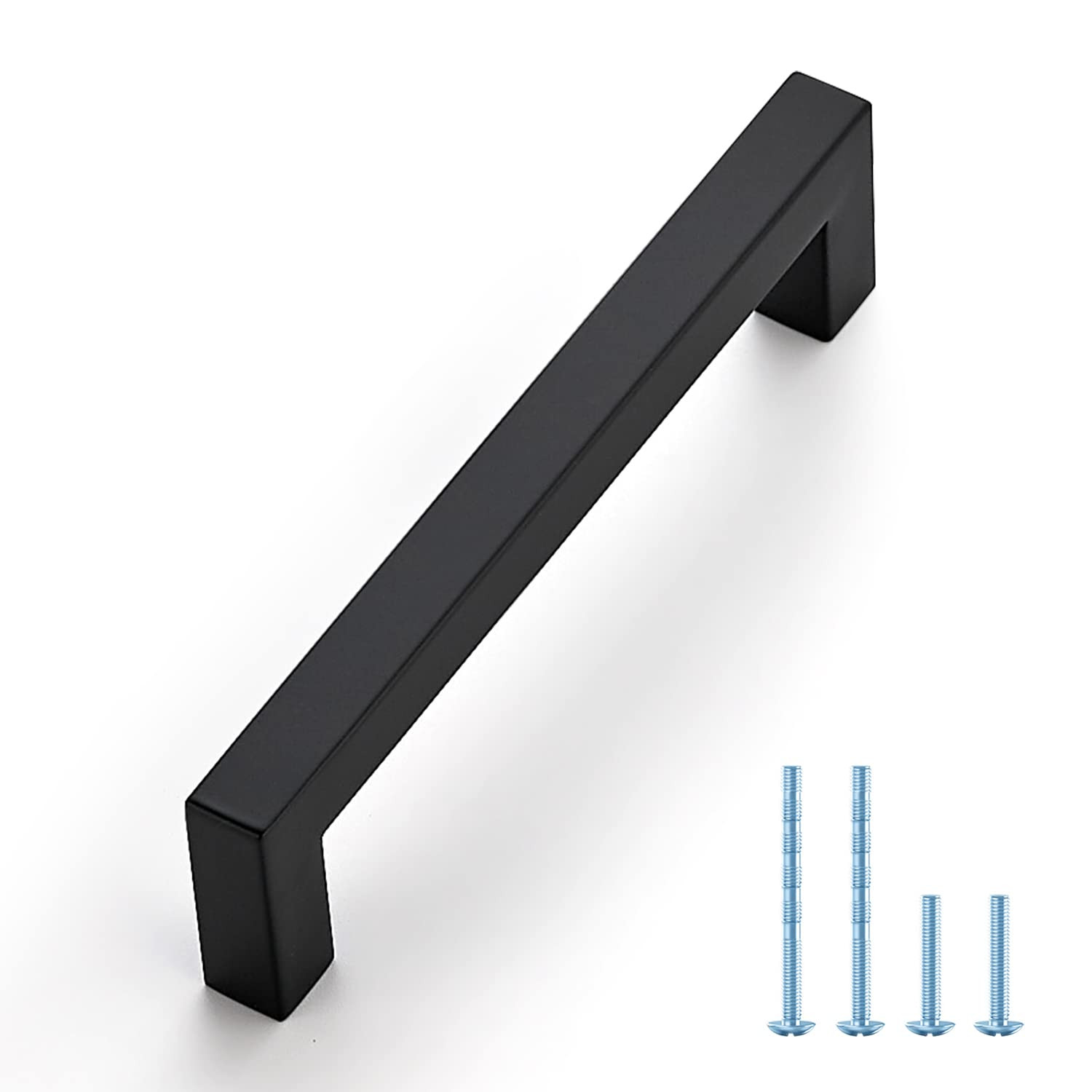 Ravinte 1 Pack Black Cabinet Pulls 5 Inch Square Cabinet Handles Matte Black Kitchen Hardware for... | Amazon (US)