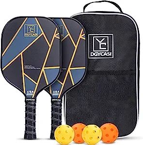 YC DGYCASI Graphite Pickleball Paddles Set of 2, 2023 USAPA Approved, Carbon Fiber Surface (CHS),... | Amazon (US)