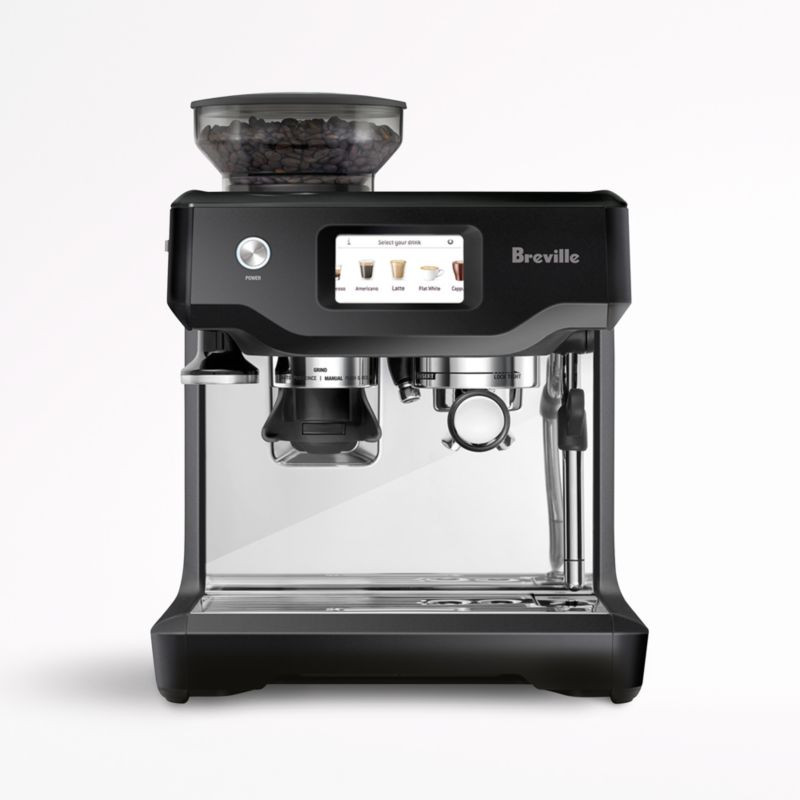 Breville Barista Touch Black Truffle Espresso Machine Maker + Reviews | Crate & Barrel | Crate & Barrel