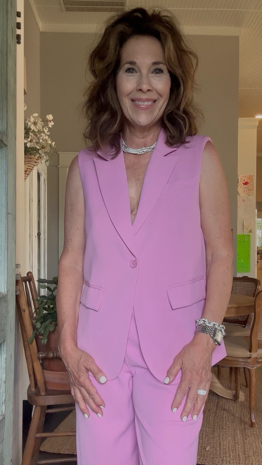 I just got this vest and pant set and I am loving it!

The fabric feels great and this outfit is very comfortable to wear. 

It comes in 14 colors and runs true to size. 

It is meant to be an oversized fit.

My necklace is a pair or rhinestone shoelaces wrapped around my neck several times.  

This is a perfect summer outfit for a special event, date night or even a wedding. 

It’s currently on sale and less than $50 for the set. 

#LTKSummerEdit #LTKFindsUnder50 #LTKOver40