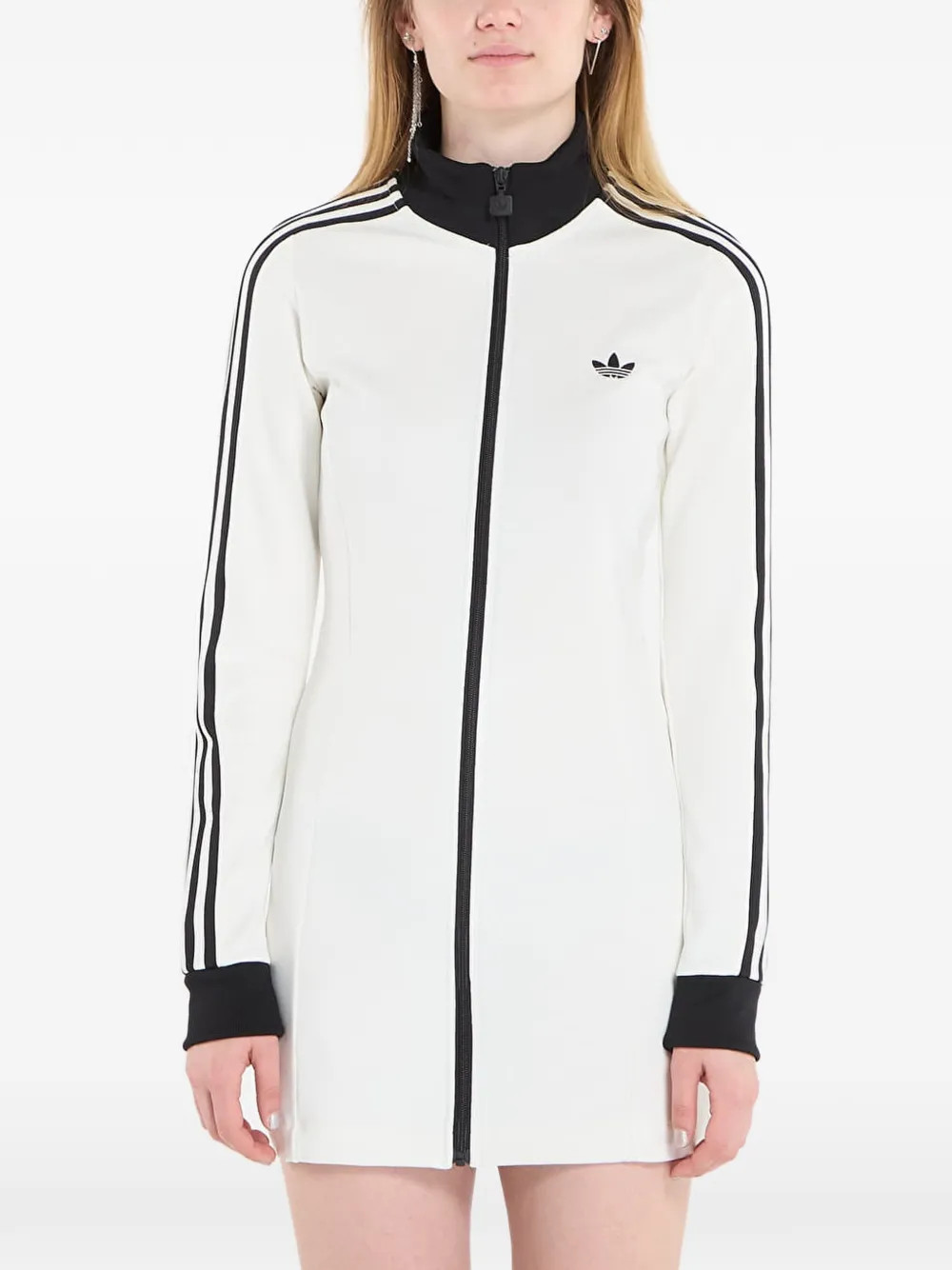 Adidas Classic long-sleeved Mini Dress | White | FARFETCH | Farfetch Global