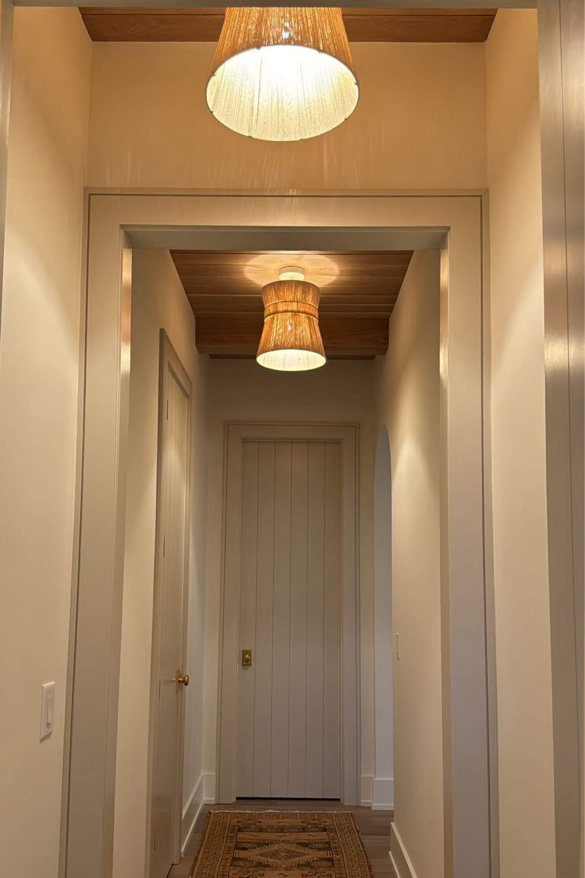Pendants in hallway linked; rug sourced locally // home, lighting // 

#LTKhome