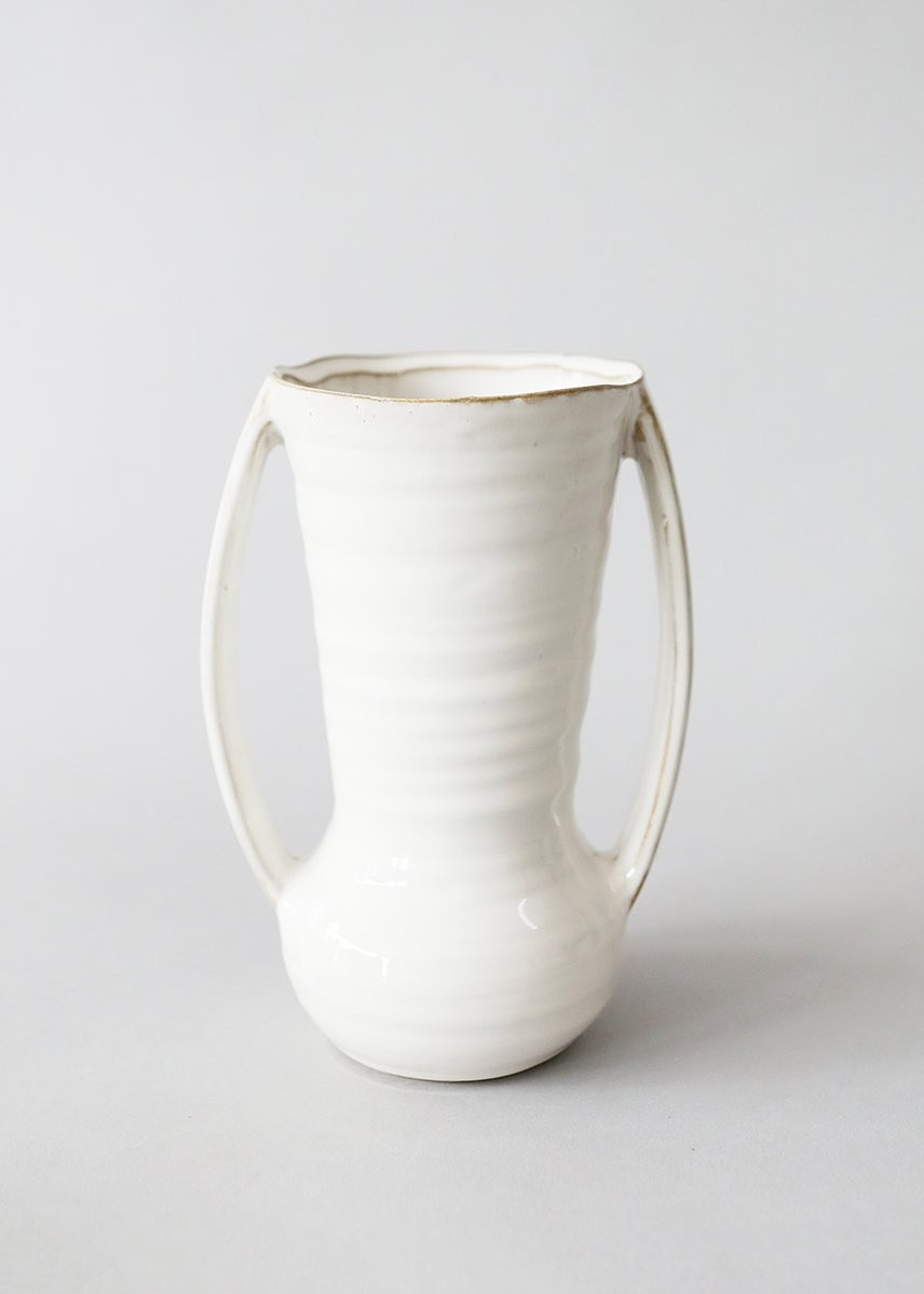 Farmhouse Ceramic Flower Vase with Handles - 7.75" Tall | Afloral (US)