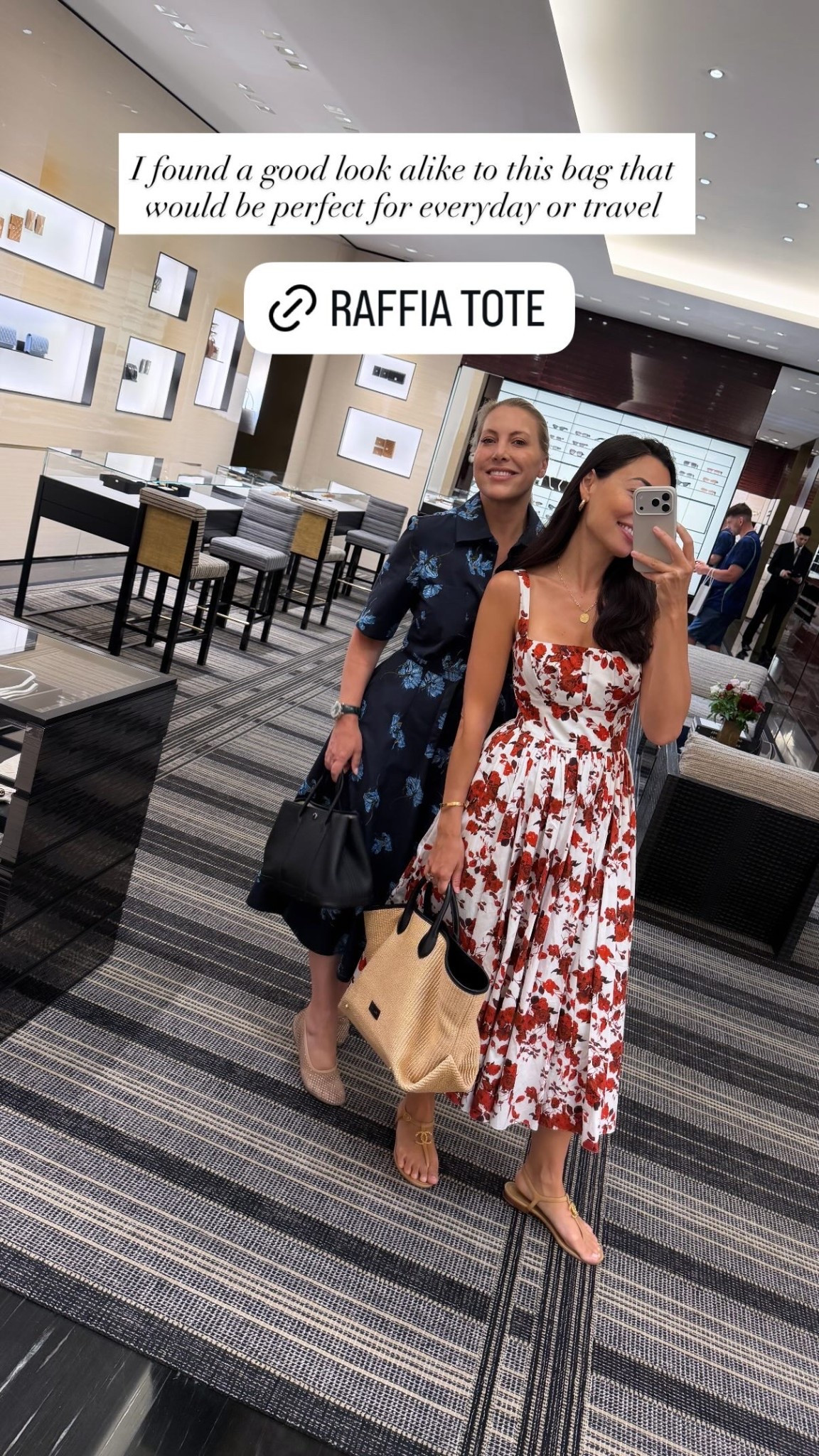 Raffia tote bag, red floral dress is Emilia Wickstead similar below!

#LTKootd #LTKstorytime #LTKSeasonal