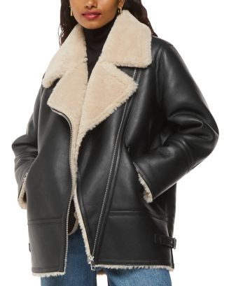 Whistles Petite Faux Shearling Aviator Coat | Bloomingdale's Women | Bloomingdale's (AU)