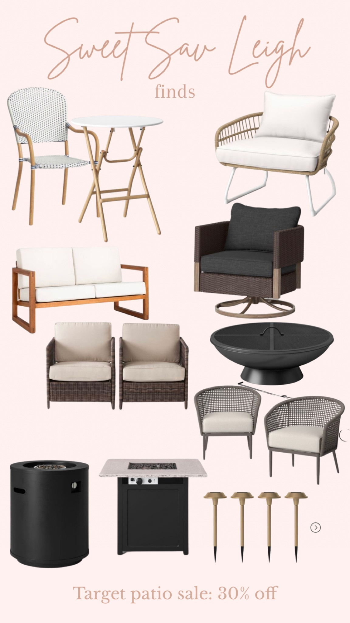 Target Memorial Day sale- 30% off patio furniture! 

#LTKFind #LTKSeasonal #LTKsalealert