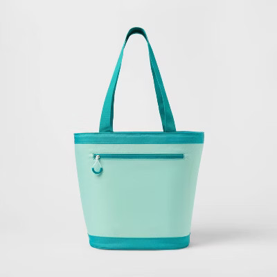 12 Cans/13.9qt Soft Sided Tote Cooler - Sun Squad™ Aqua | Target