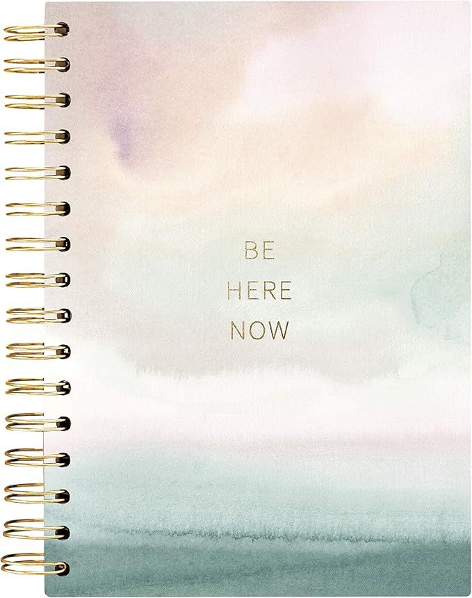 Graphique Hardbound Spiral Journal | Be Here Now Calming Watercolor Design | Premium Paper | Note... | Amazon (US)