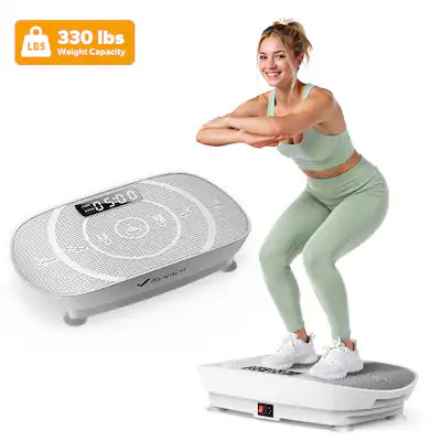 MERACH - CV30 Slim Vibration Plate Quiet Compact Vibration Plateform Exercise Machine - White | Best Buy U.S.