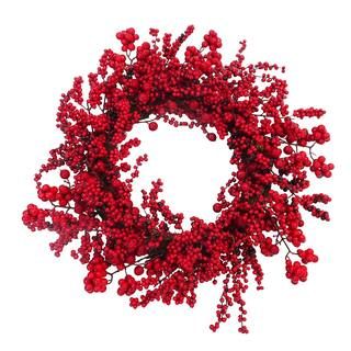 21" Red Berry Wreath by Ashland® | Michaels Stores