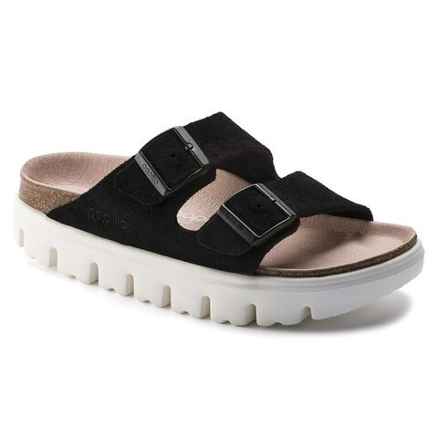Arizona Chunky Suede Leather Chunky Suede Black | BIRKENSTOCK | Birkenstock USA