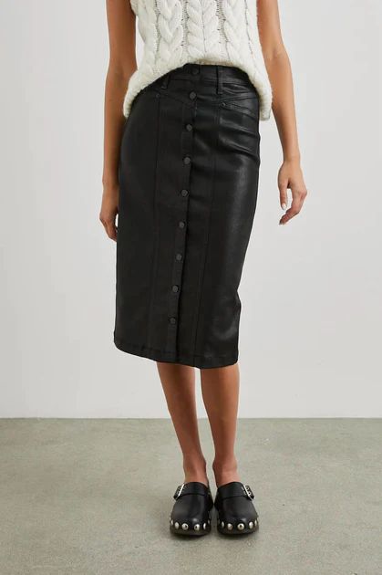 Broadway Skirt In Coated Noir | Shop Premium Outlets