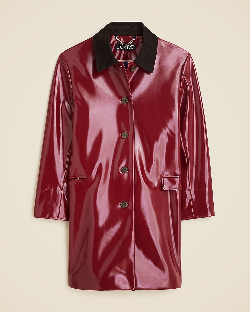 Collection Barn Jacket™ in faux patent leather | J. Crew US