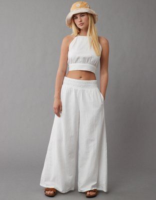 AE High-Waisted Pull-On Wide-Leg Pant | American Eagle Outfitters (US & CA)
