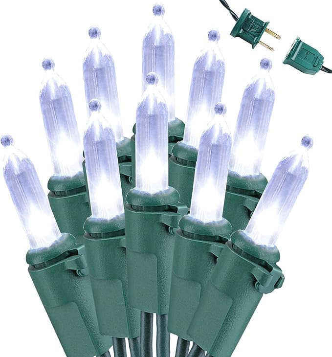 Brizled Christmas Lights, 33ft 100 LED End to End Connectable Mini Christmas String Lights, 120V ... | Amazon (US)