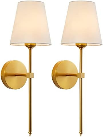 KUAUGST Wall Sconces Sets of 2, Retro Industrial Wall Lamps, Bathroom Vanity Sconces Wall Lightin... | Amazon (US)