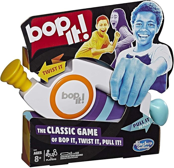 Hasbro Gaming Bop It! Electronic Game for Kids Ages 8 and up, Kids Games for 1 or More Players, B... | Amazon (US)