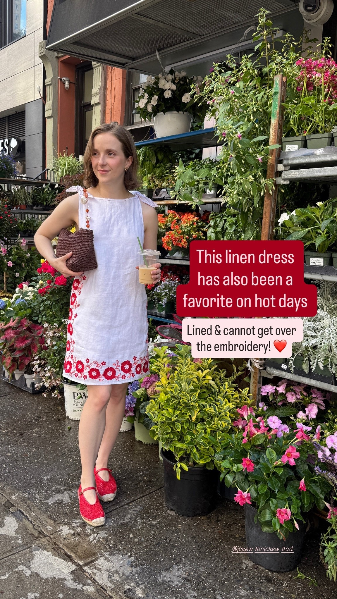 This tie shoulder linen dress is stunning! Love the embroidery detailing. Lined and so breezy wearing xs 

 @jcrew #injcrew #ad

#LTKPetite #LTKSaleAlert
