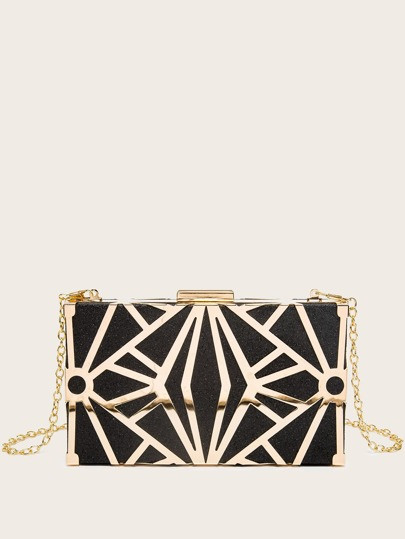 Metal Decor Chain Clutch Bag | SHEIN