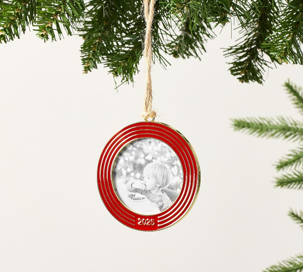 Baby's First Dated Enamel Ornament | Pottery Barn (US)