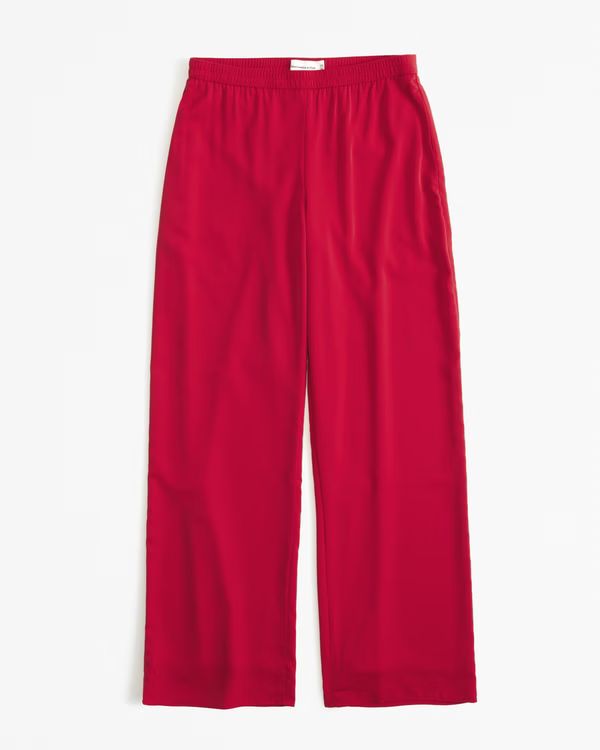 Satin Pull-On Pant | Abercrombie & Fitch (US)