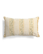14x24 Outdoor Striped Daisy Vines Pillow | Throw Pillows | Marshalls | Marshalls
