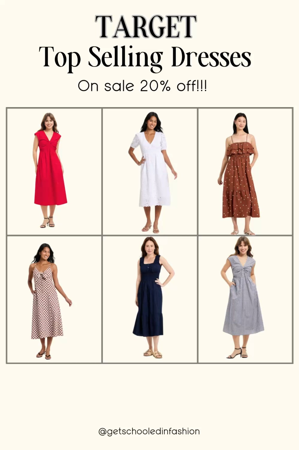 Target dresses
Spring and summer dresses 

#LTKSaleAlert #LTKootd #LTKMidsize