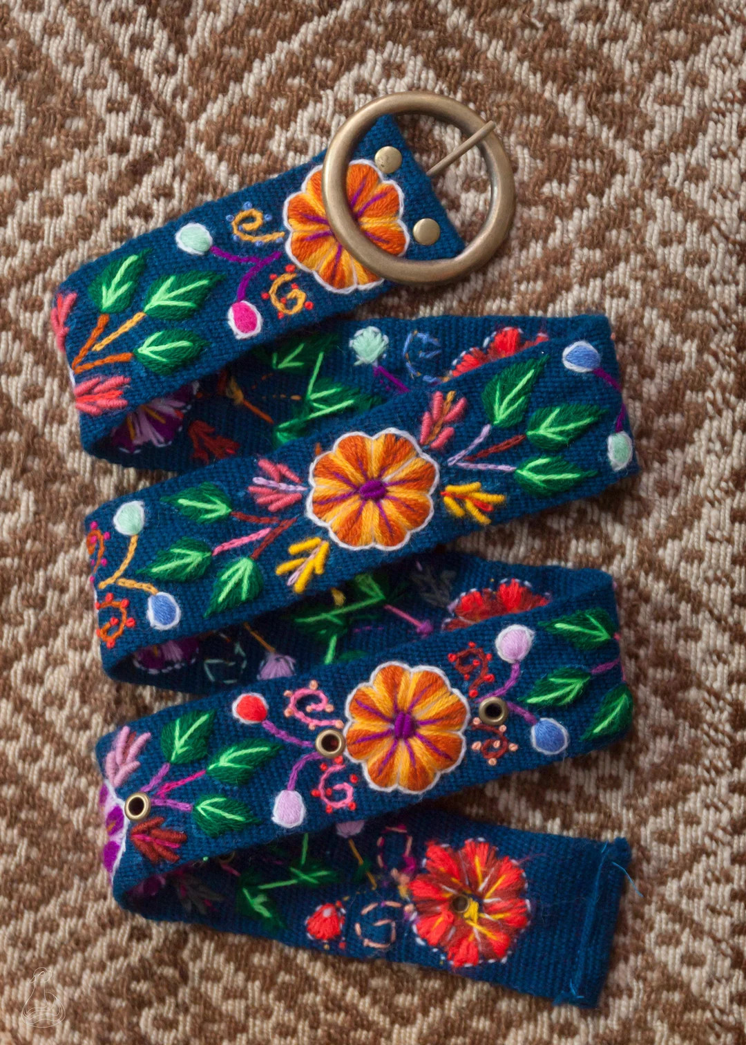 Blue Floral Embroidered Belt | Peruvian Floral Ethnic Belt | Andean Embroidered Handwoven Floral ... | Etsy (US)