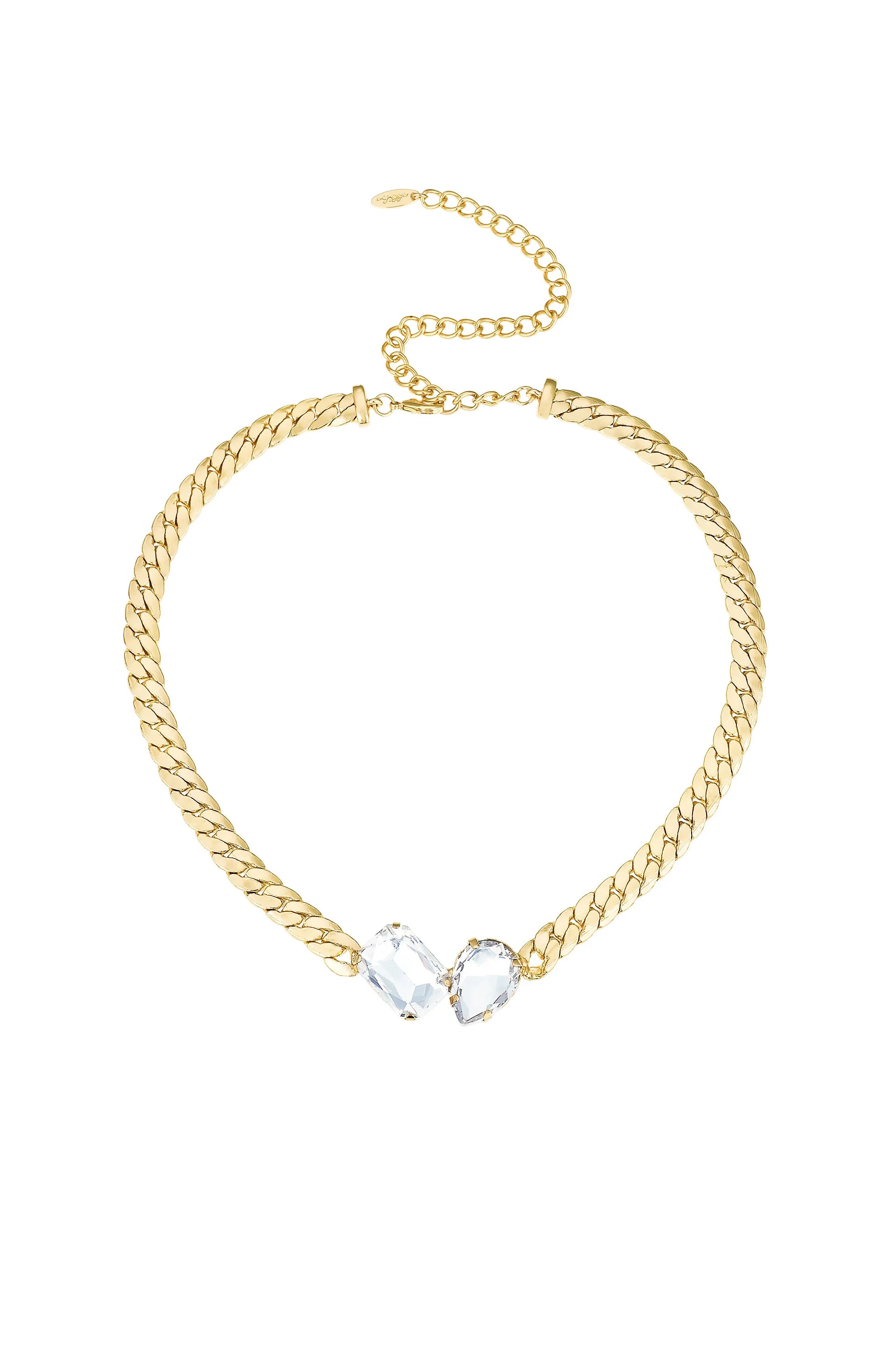 Crystal Gem 18k Gold Plated Necklace | Ettika