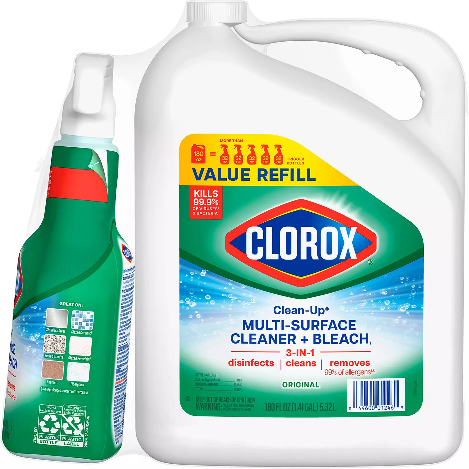 Clorox Clean-Up All-Purpose Cleaner + Bleach, Original Spray + Refill | Sam's Club