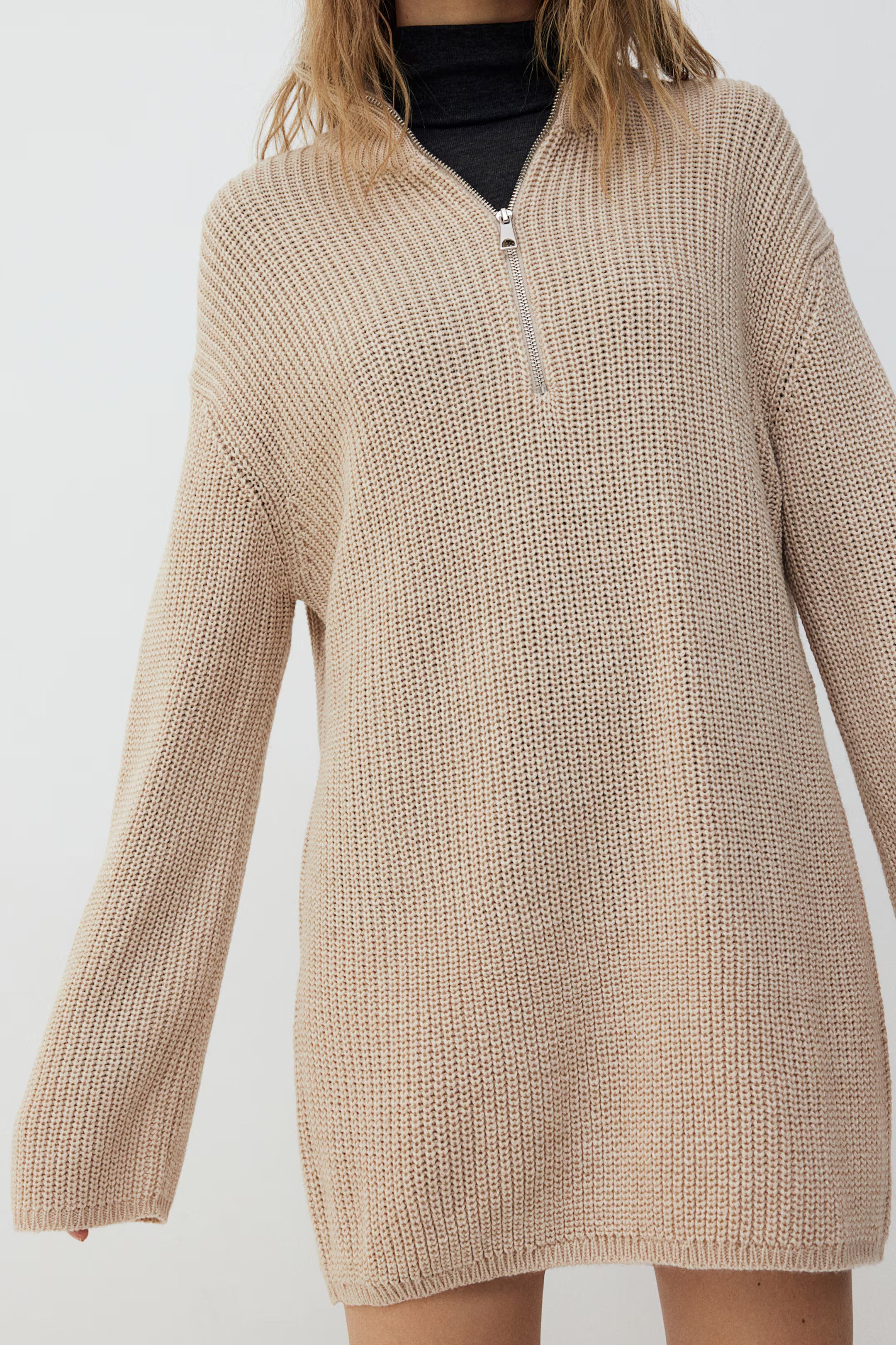 Chunky-Knit Half-Zip Sweater | H&M (US + CA)