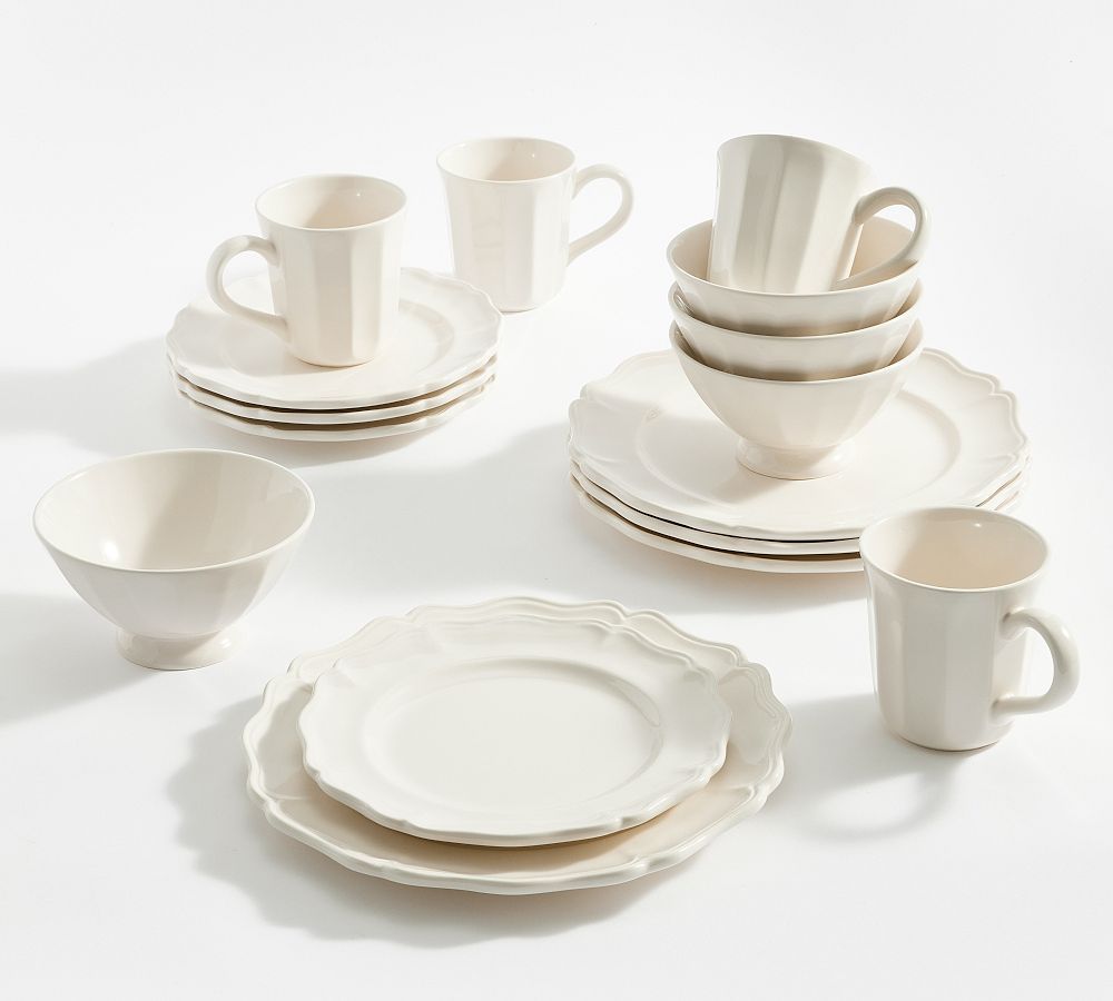 Heirloom Stoneware 16-Piece Dinnerware Set | Pottery Barn (US)