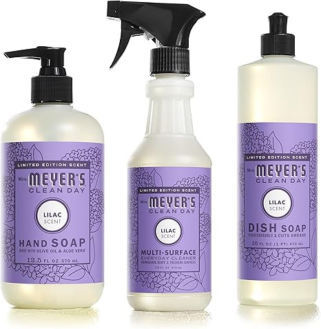 Mrs Meyers Clean Day Limited Edition Lilac Scent Kitchen Basics Set | Amazon (US)