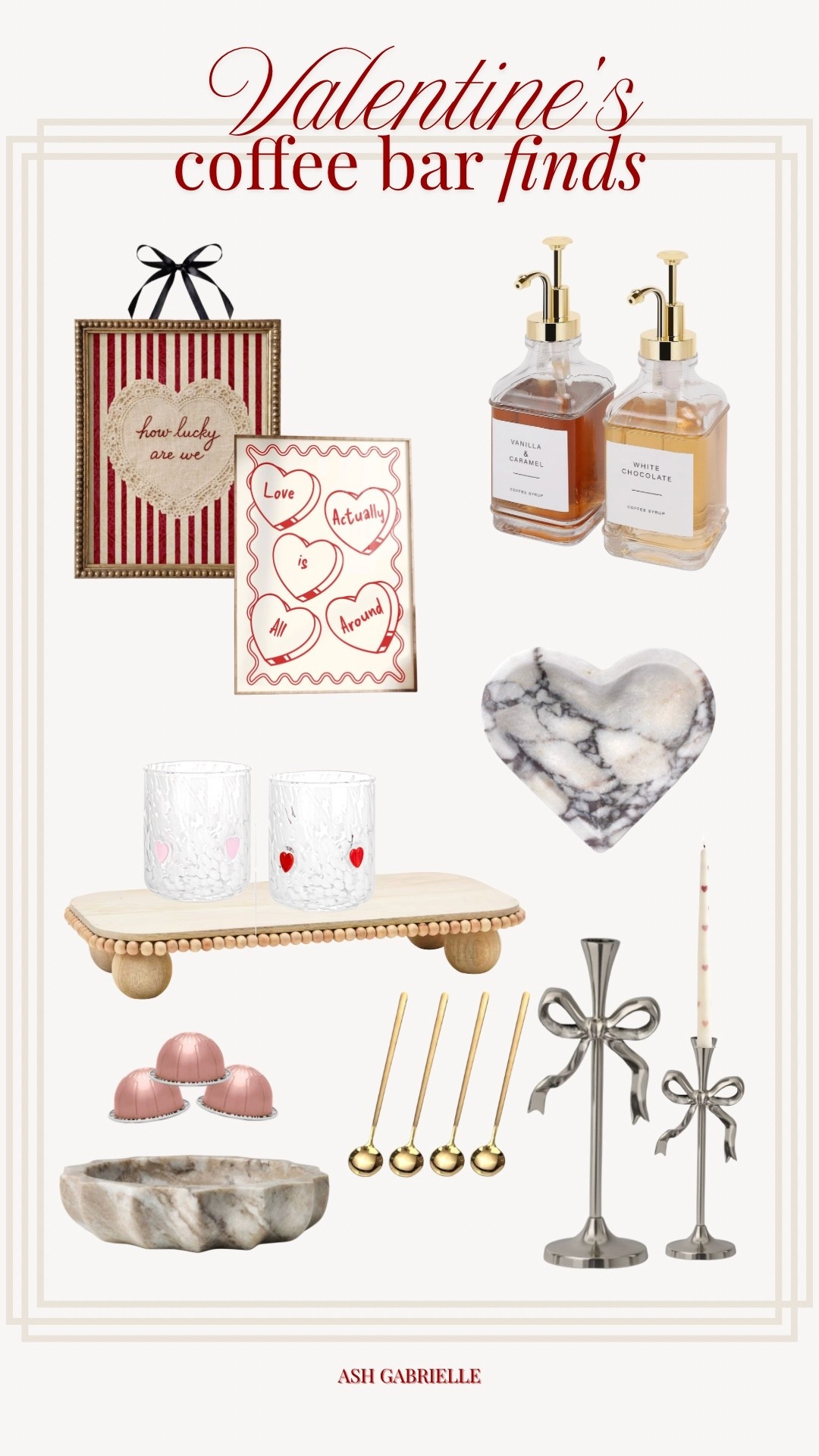 Coffee bar finds to get you in the valentines mood 💕 

#LTKHome #LTKValentine