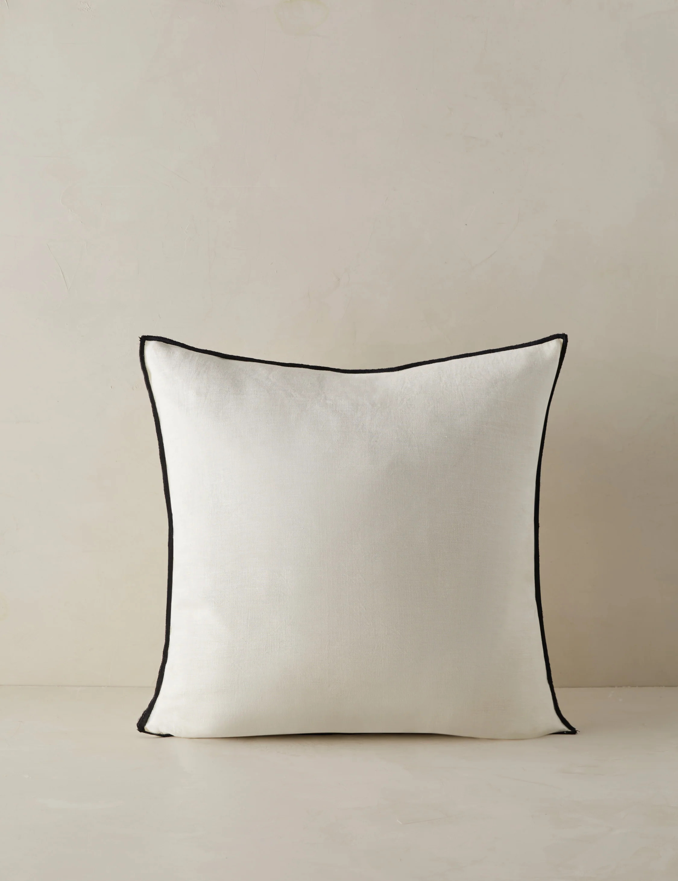 Carys Contrast Linen Pillow | Lulu and Georgia 