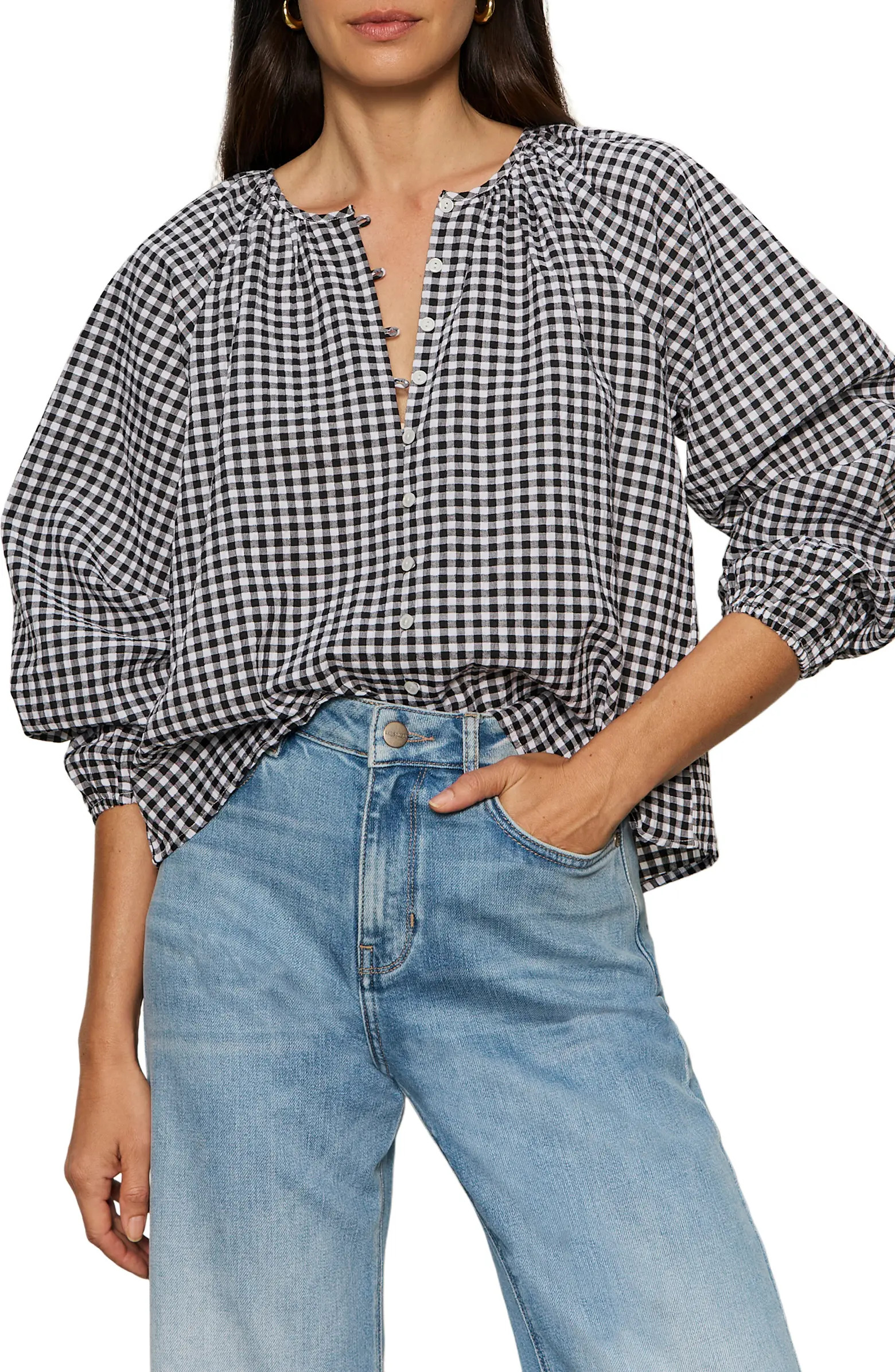 Perfect Gingham Button-Up Top | Nordstrom