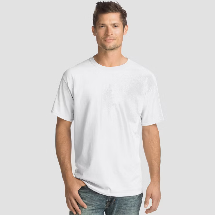 Hanes Men's Essentials Short Sleeve T-shirt 4pk | Target