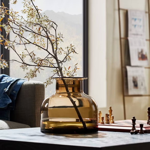 9" x 10" Smoked Glass Vase - Threshold™ designed with Studio McGee | Target