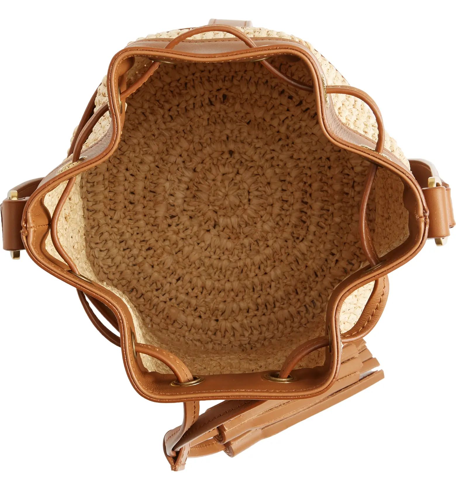 Crochet Raffia Bucket Bag | Nordstrom