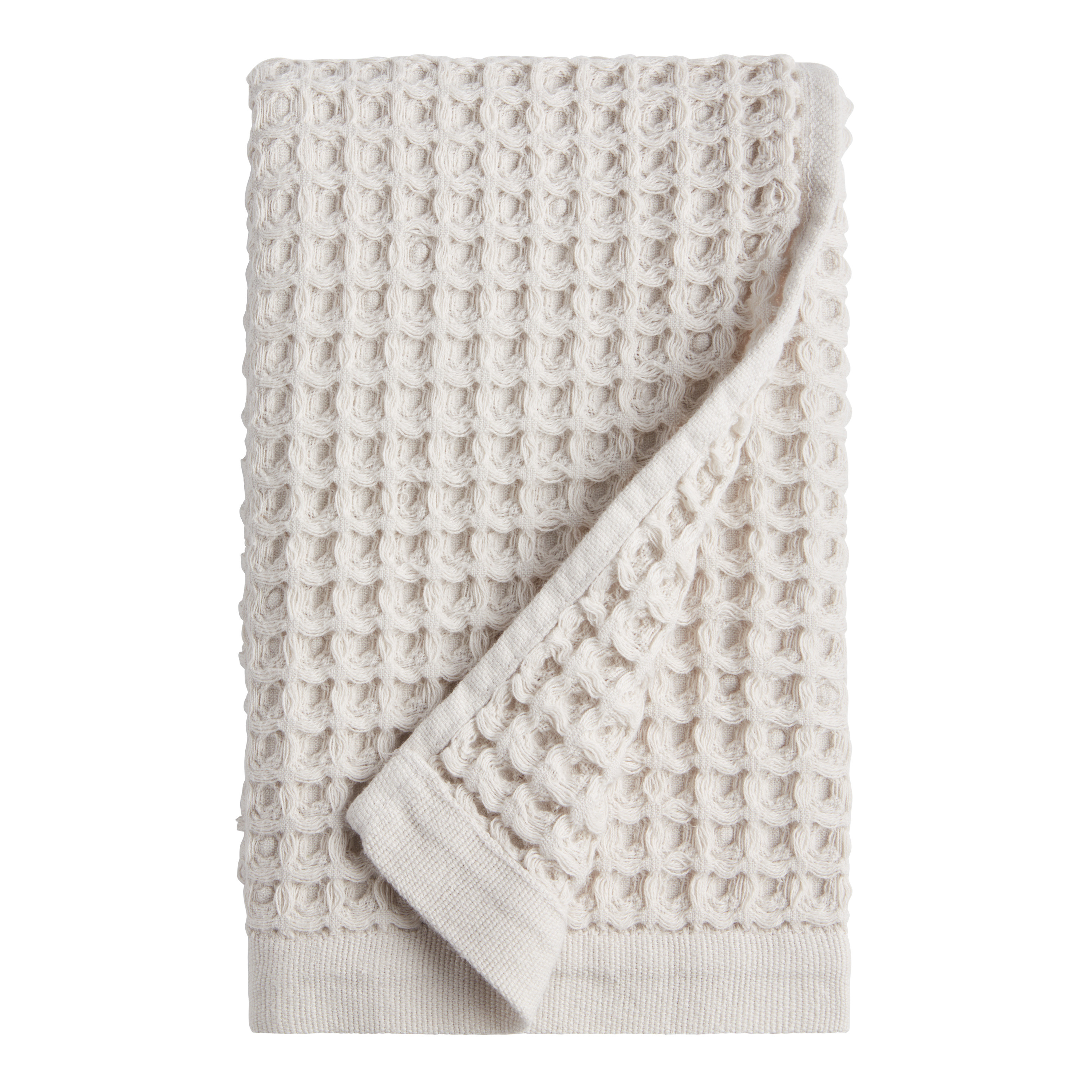 Cotton Waffle Weave Hand Towel - World Market | World Market