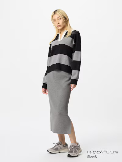 Smooth Cotton Blend Skirt | Uniqlo IT