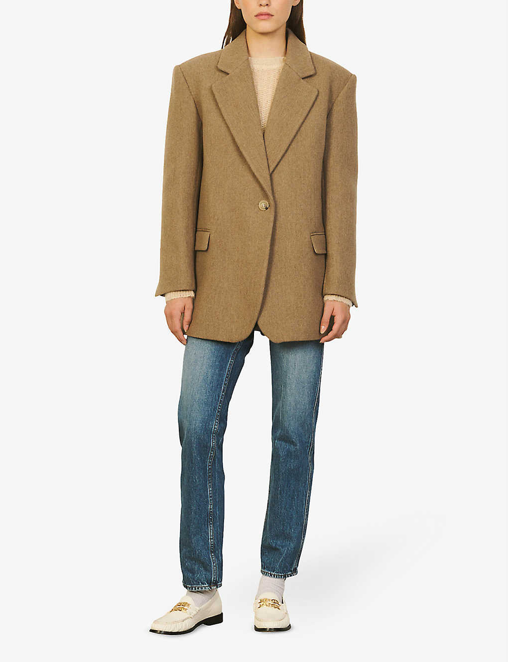 Meg wool-blend blazer | Selfridges