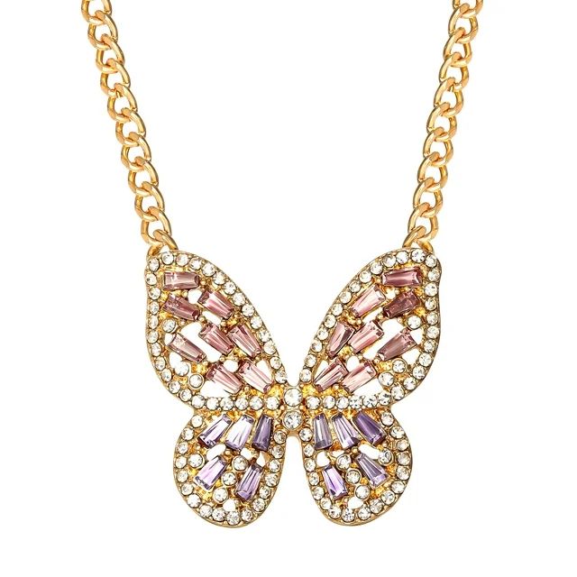 Jessica Simpson Fashion Metal Butterfly Necklace | Walmart (US)