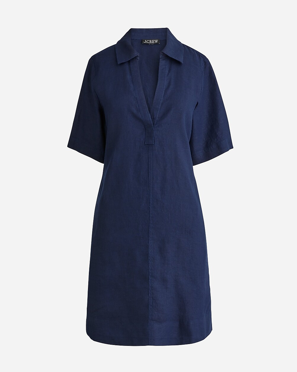 Bungalow popover dress in linen | J. Crew US