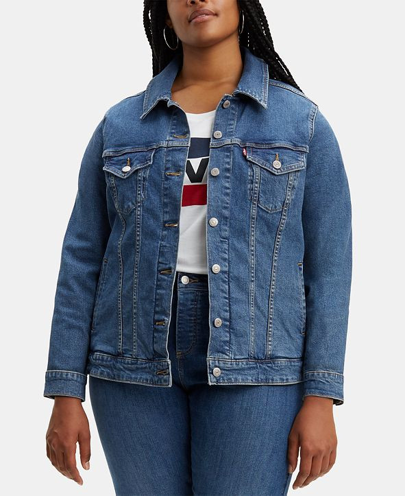 Trendy Plus Size  Trucker Denim Jacket | Macys (US)
