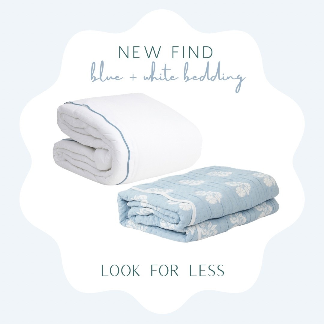Blue and white look for less bedding options! 
